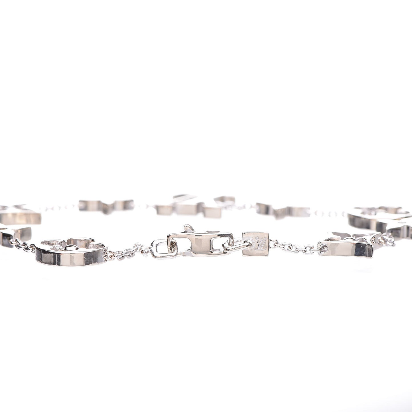18K White Gold Monogram Bracelet