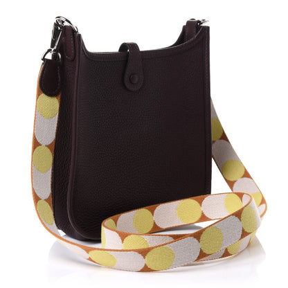 Hermes Taurillon Clemence Flipperball Sangle Evelyne TPM Rouge Sellier Caramel Nata Gold 2 of 10