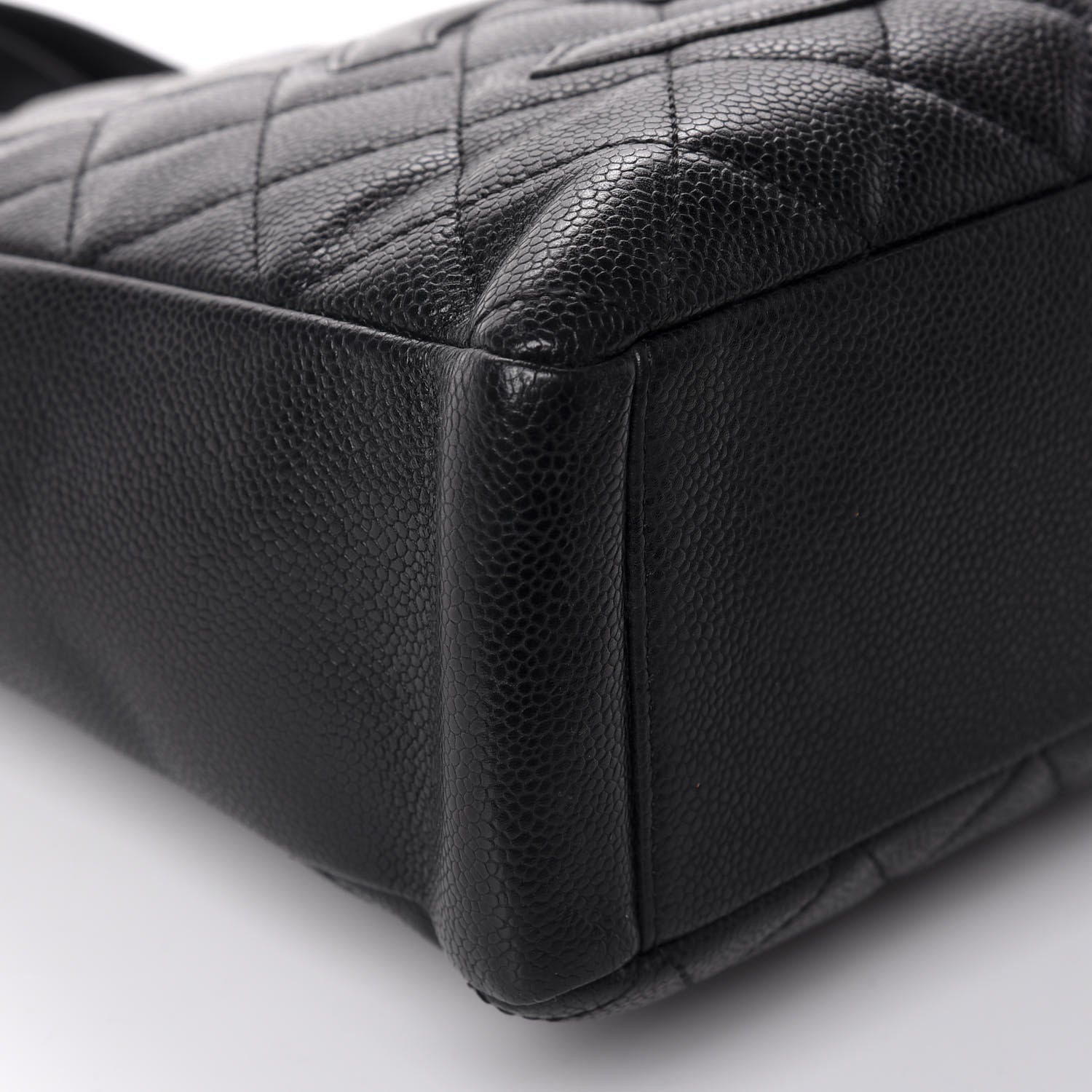 Chanel Caviar Quilted Petit Shopping Tote PST Black 6 of 9