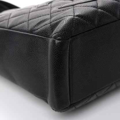 Chanel Caviar Quilted Petit Shopping Tote PST Black 6 of 9