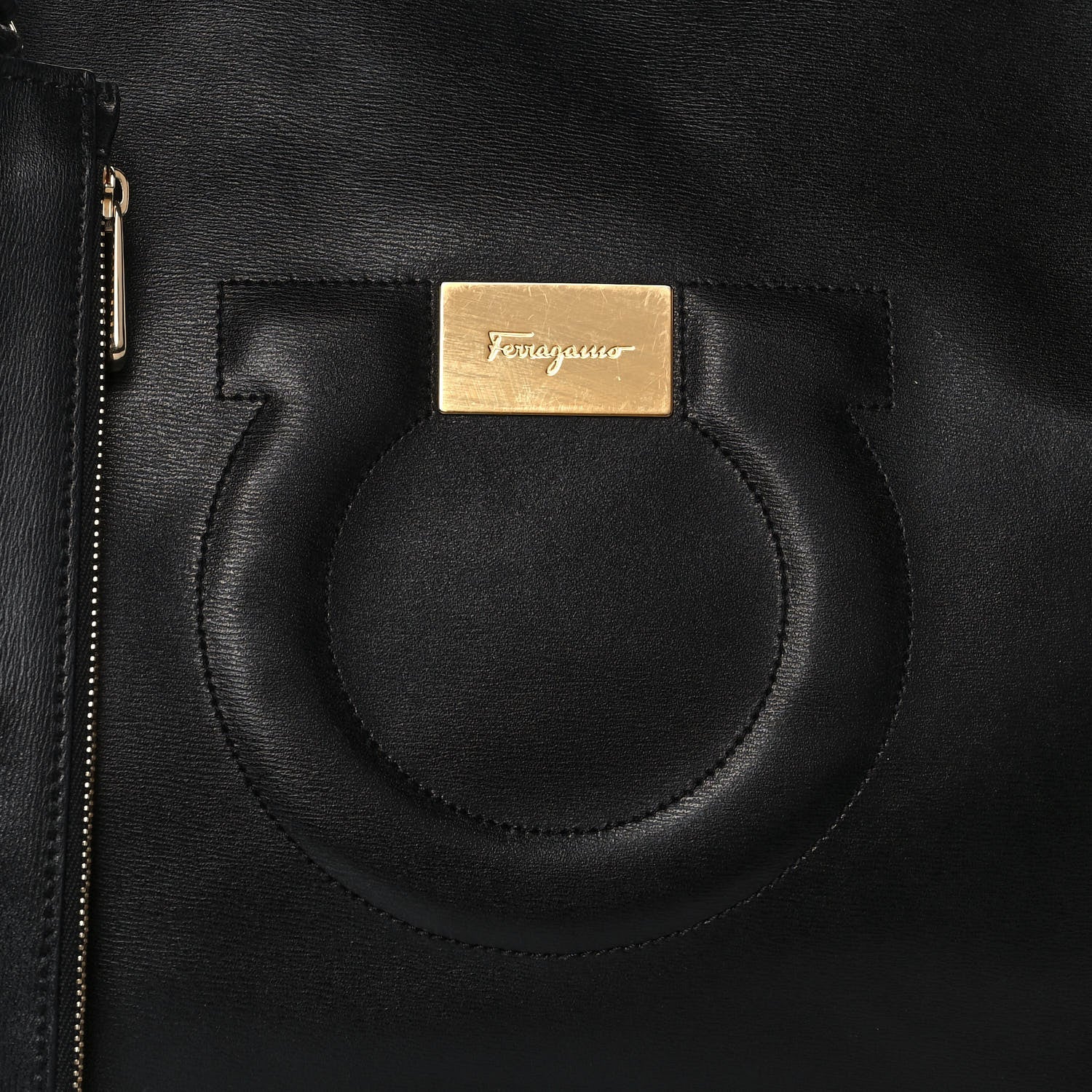 Salvatore Ferragamo Gancini Tote Black 8 of 11