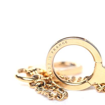 Louis Vuitton Metal Pochette Extender Key Ring Chain Gold 4 of 7