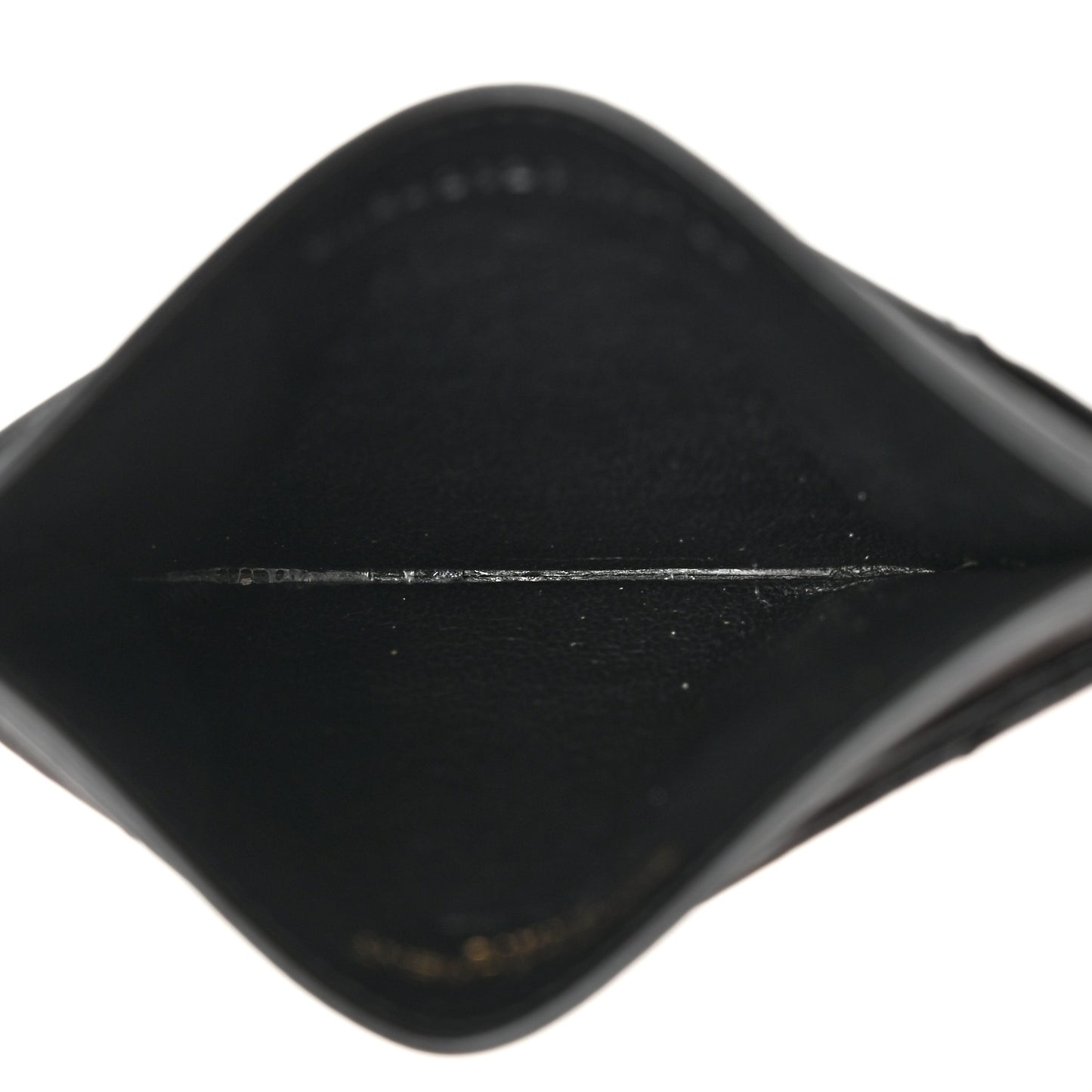 Grain De Poudre Matelasse Chevron Monogram Credit Card Case Black