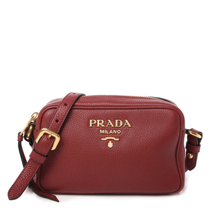 Prada Vitello Phenix Camera Bag Rubino 1 of 10