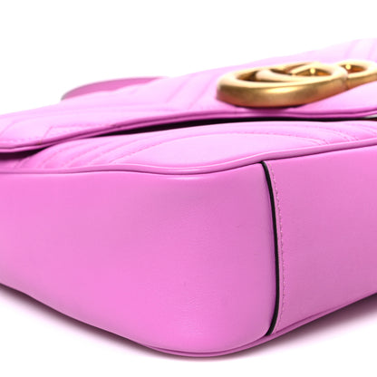 Gucci Calfskin Matelasse Medium GG Marmont Shoulder Bag Candy Mousse 8 of 9
