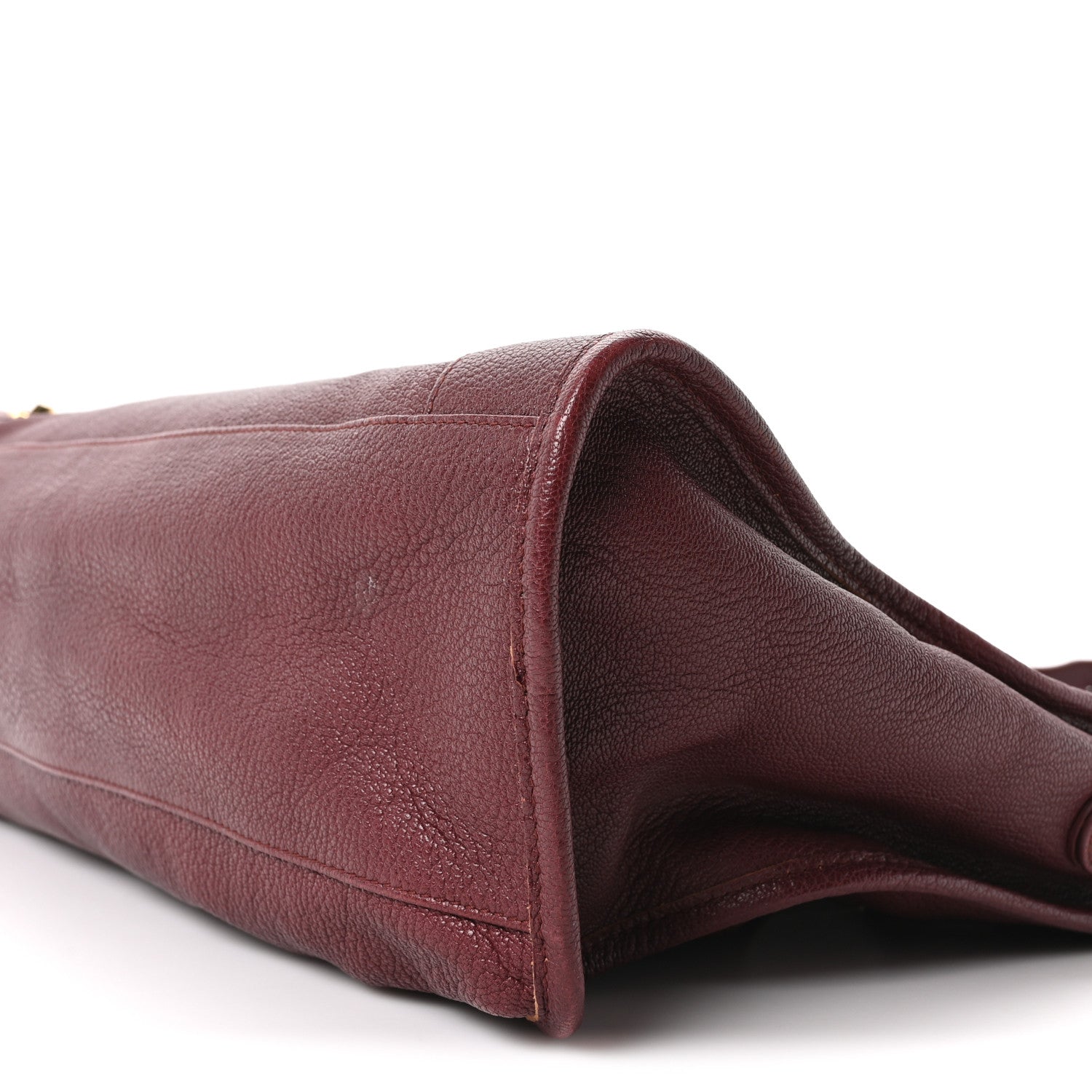 Balenciaga Chevre Gold Metallic Edge Hardware City Bordeaux 10 of 10