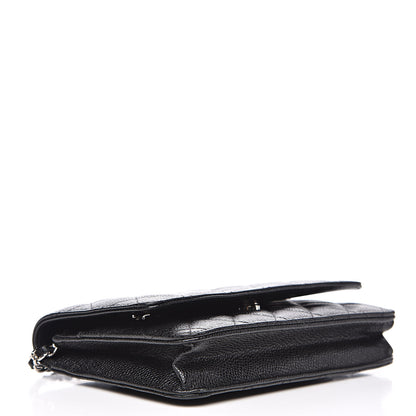 Chanel Caviar Quilted Wallet On Chain WOC Black 4 of 11