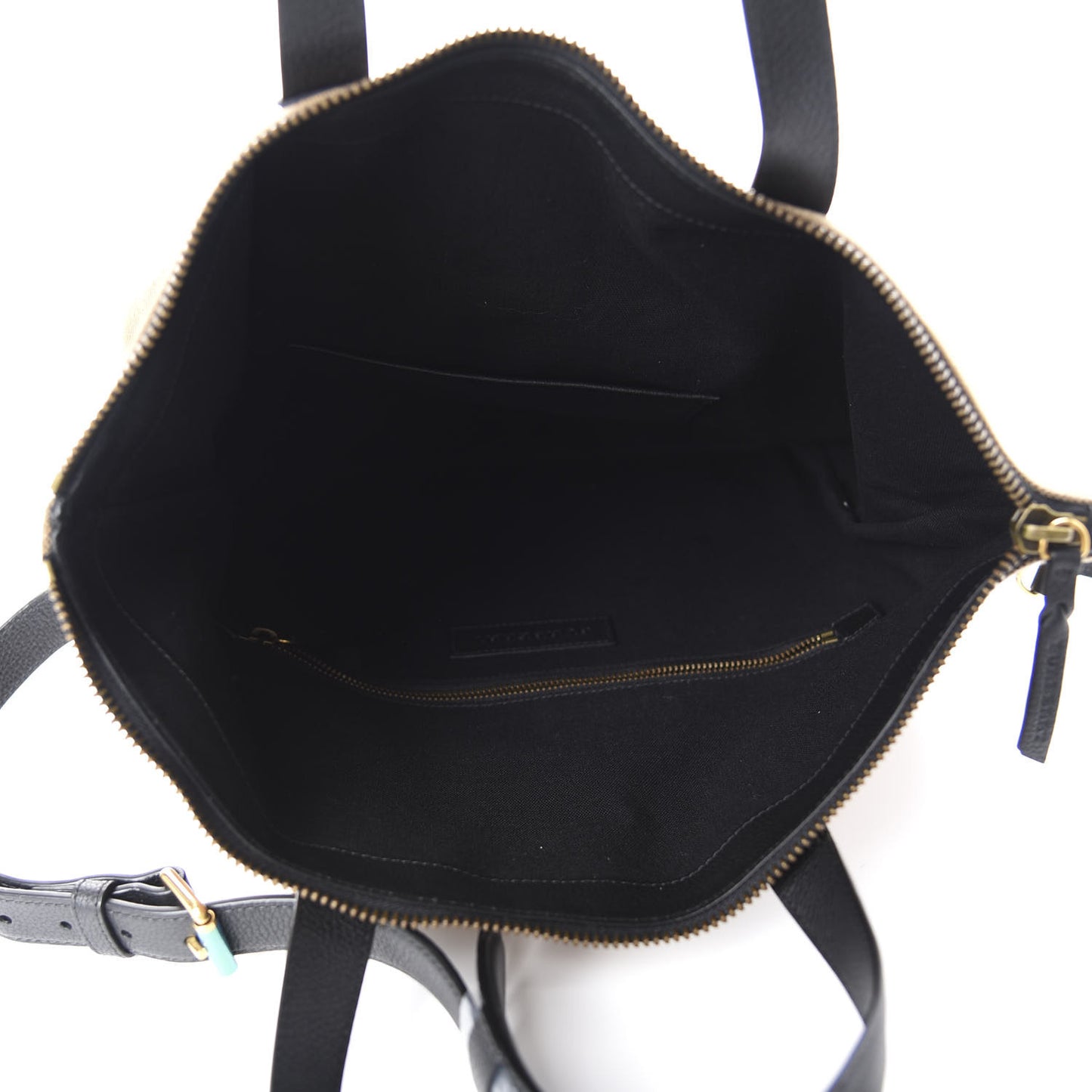 Grainy Calfskin Mega Check Armley Folding Messenger Black