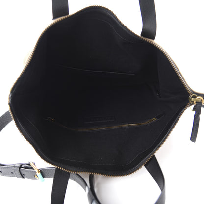Burberry Grainy Calfskin Mega Check Armley Folding Messenger Black 7 of 11