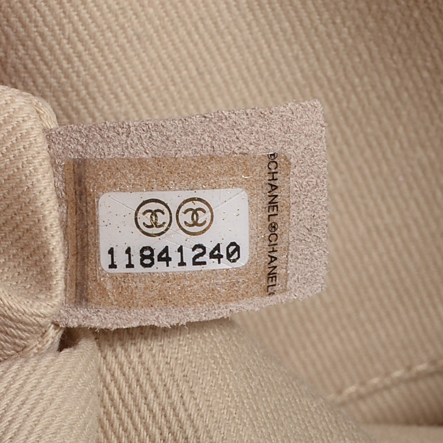 Chanel Lambskin Icons Secret Label Jumbo Flap Beige 7 of 7