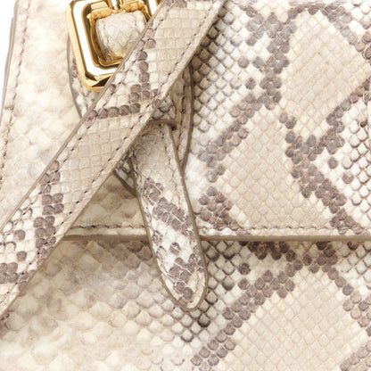 Jacquemus Goatskin Python Embossed Le Chiquito Moyen Beige 7 of 9