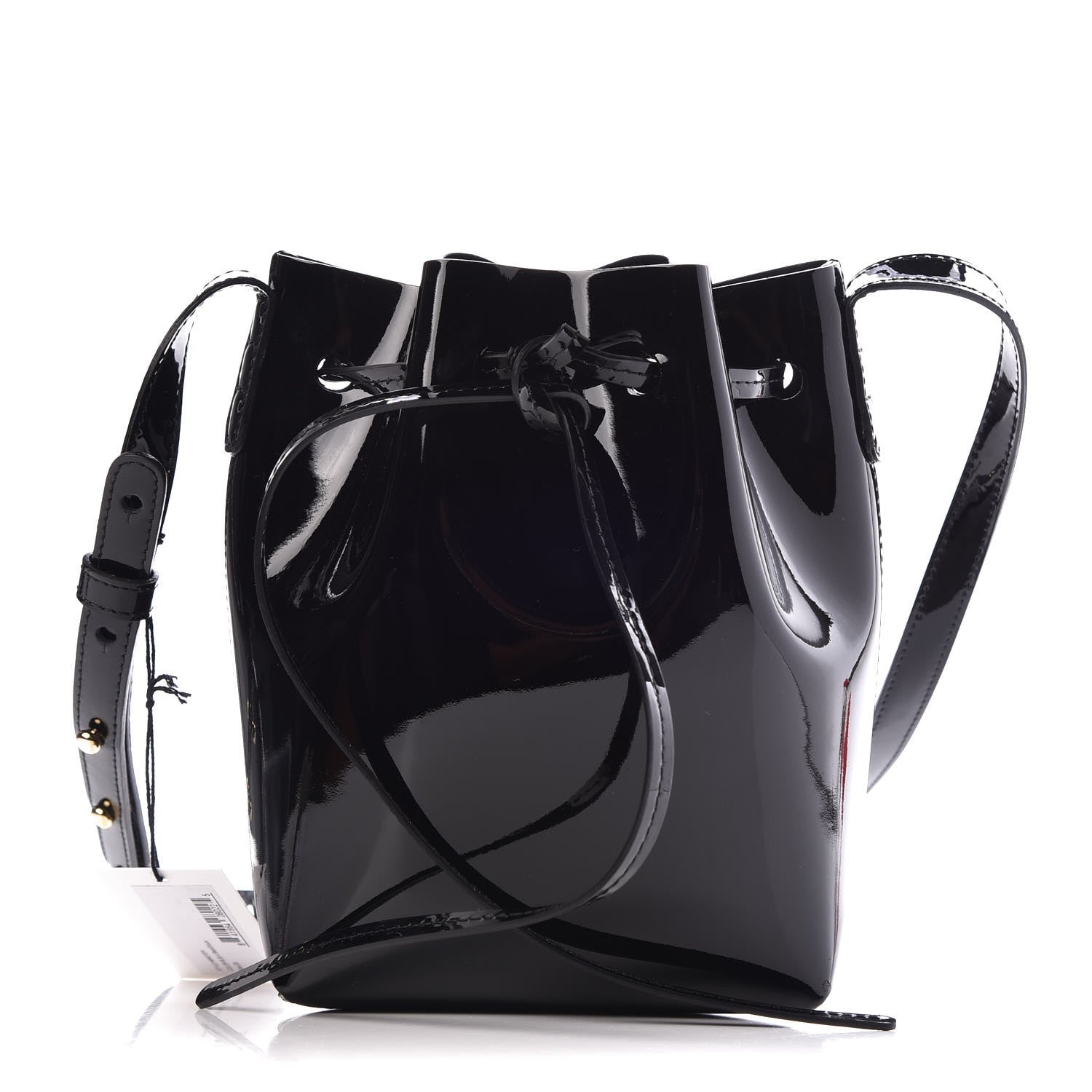 Mansur Gavriel Patent Calfskin Mini Mini Bucket Bag Black 1 of 6