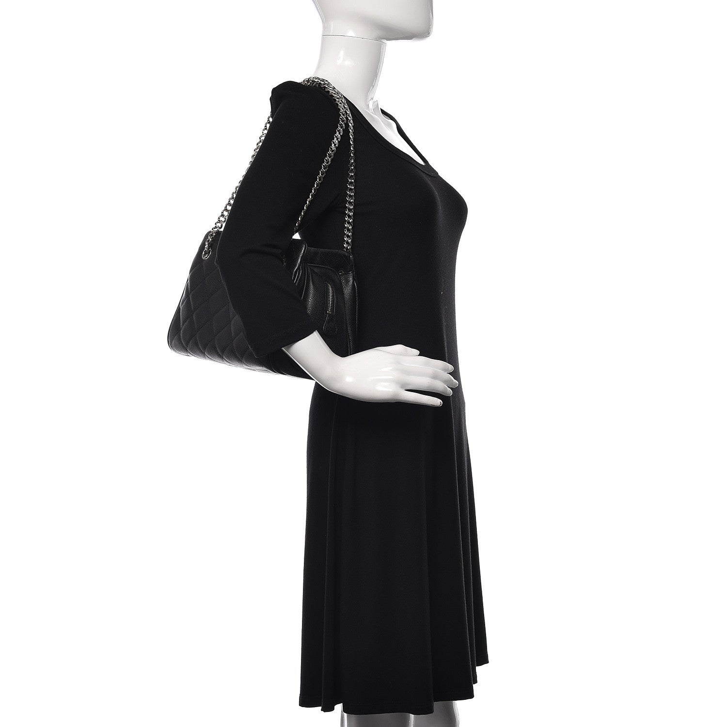 Chanel Caviar Quilted Tote Black 2 of 12