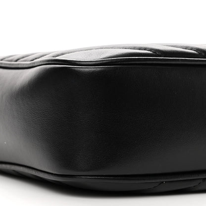 Saint Laurent Calfskin Matelasse Monogram Monochrome Lou Camera Bag Black 9 of 10