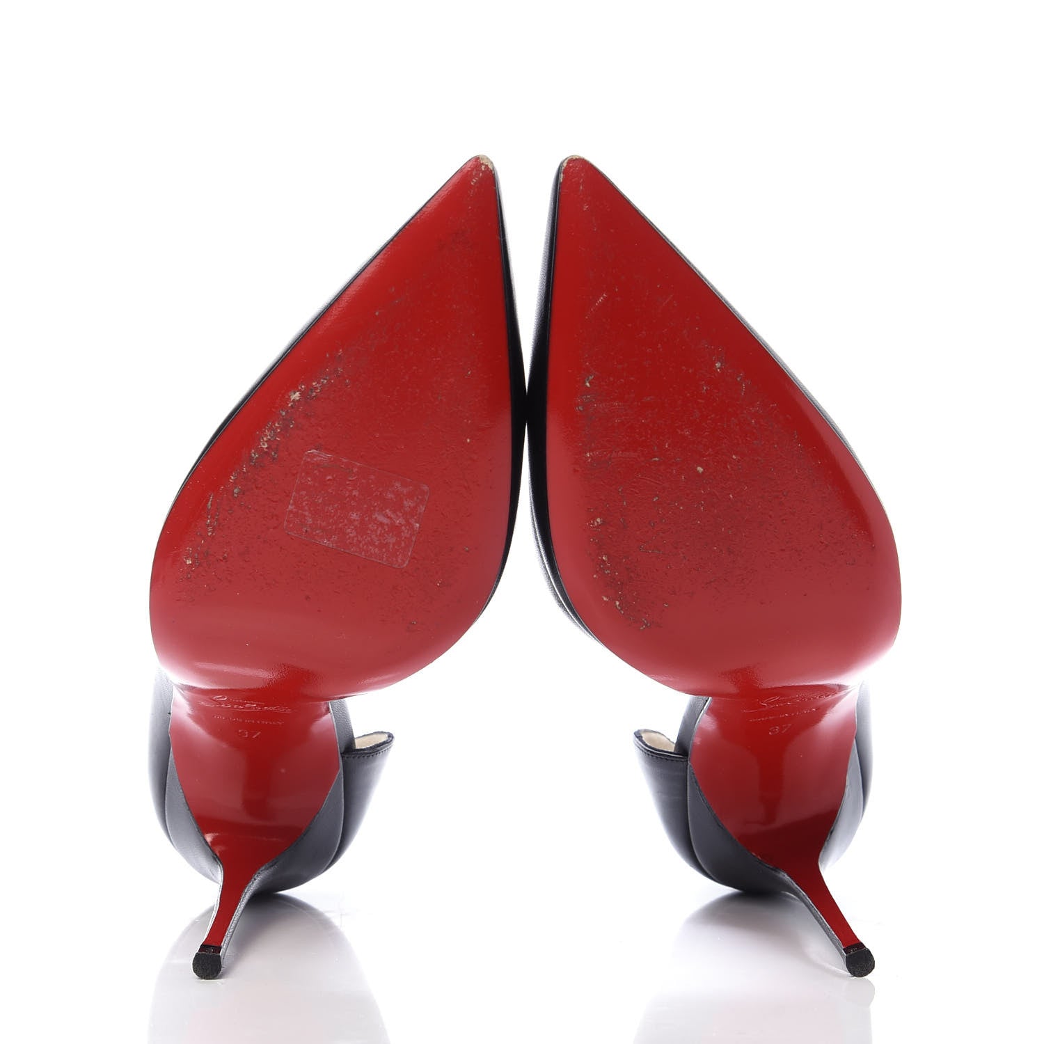 Christian Louboutin Shiny Nappa Iriza 100 Pumps 37 Black 5 of 7