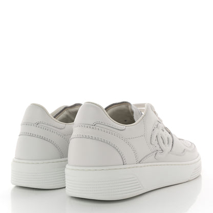 Chanel Calfskin CC Womens Sneakers 38.5 White 4 of 11