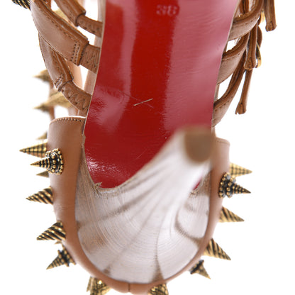 Christian Louboutin Calfskin Botticellita 160 Sandals 38 Brown 14 of 14
