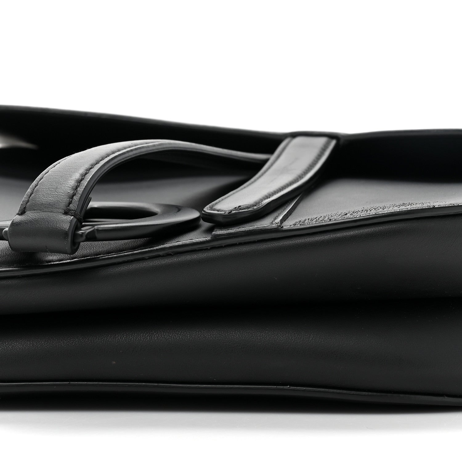 Christian Dior Ultra Matte Calfskin Saddle Bag Black 8 of 10