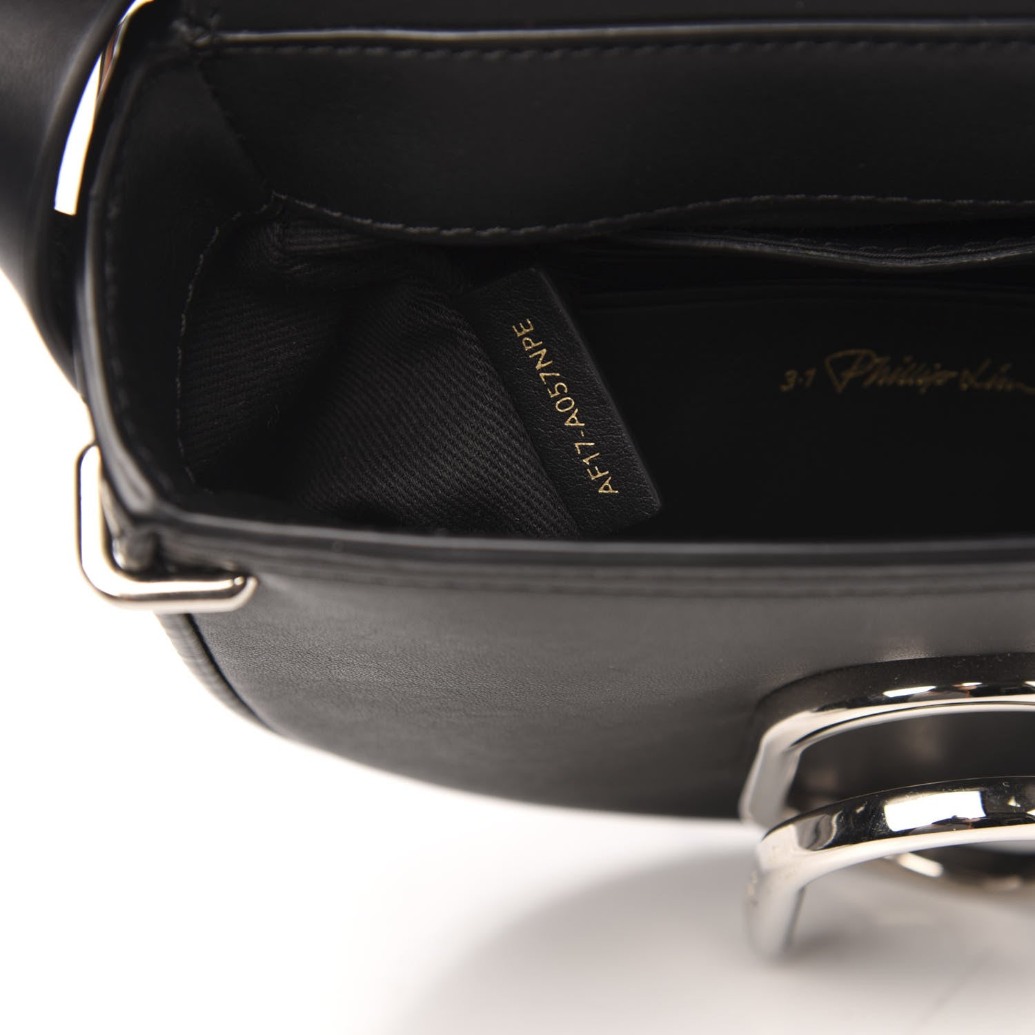 3.1 Phillip Lim 3.1 Calfskin Alix Rings Saddle Crossbody Bag Black 6 of 11