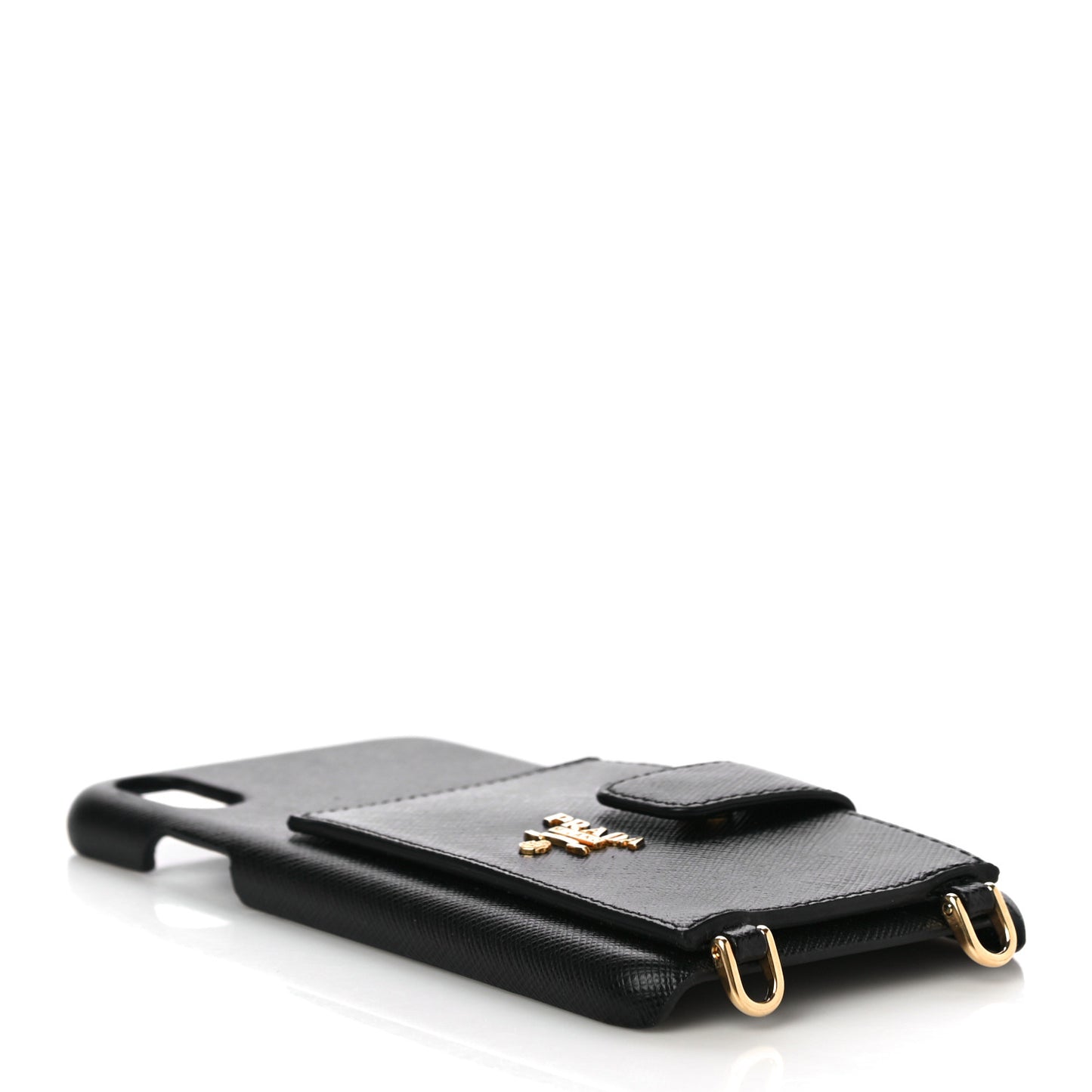 Saffiano Metal iPhone XS Max Case Black