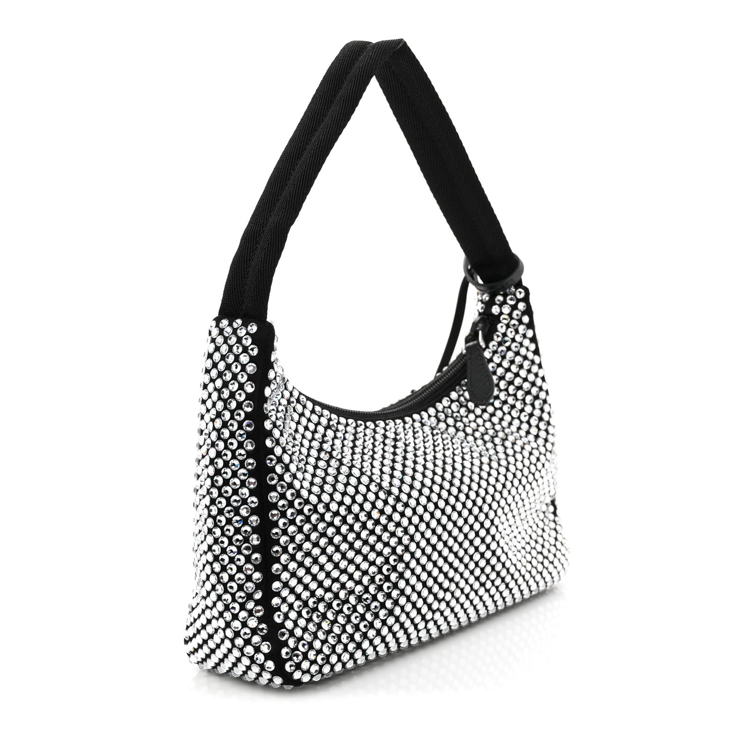 Satin Crystal Mini Re-Edition 2000 Bag Cristal