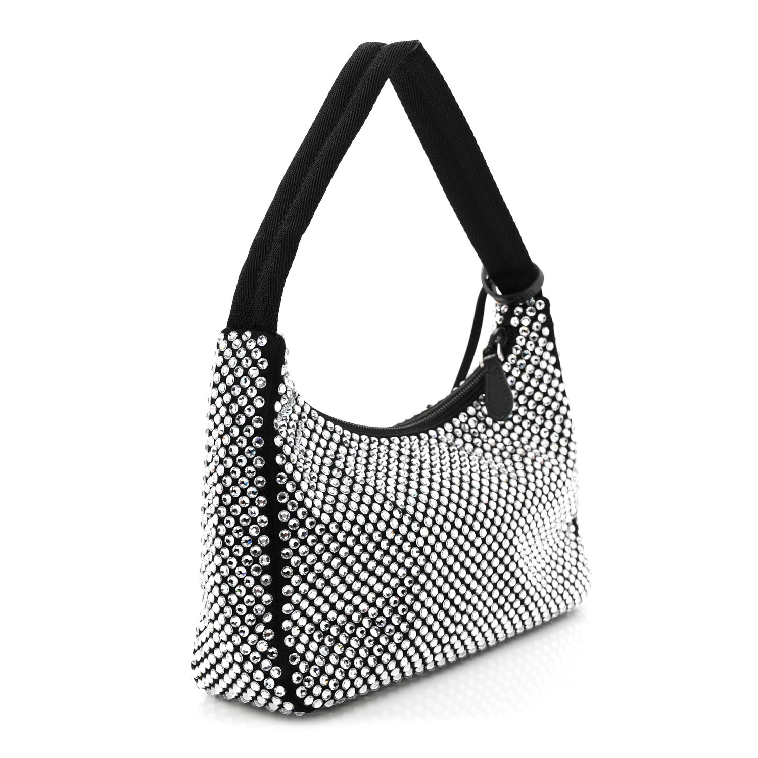 Prada Satin Crystal Mini Re-Edition 2000 Bag Cristal 3 of 10