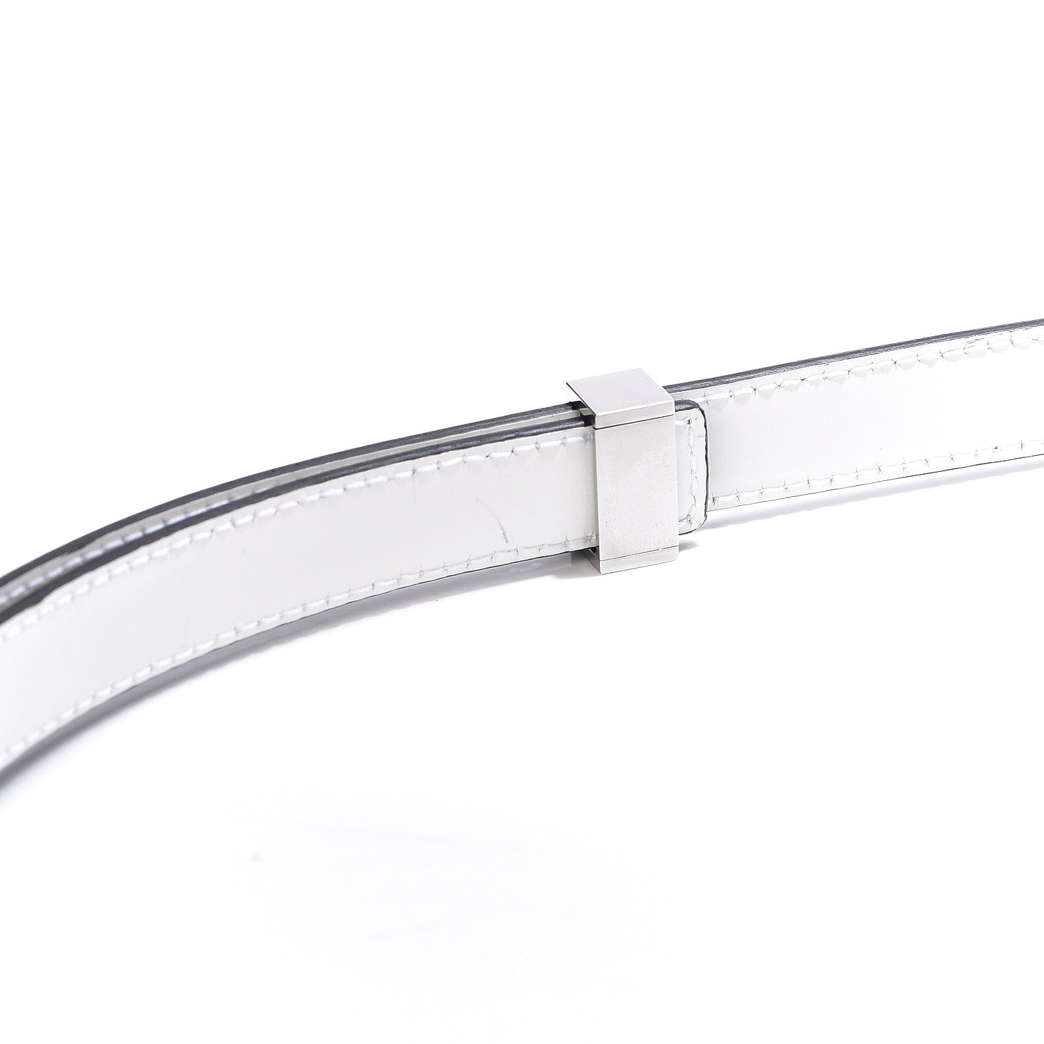 Celine Spazzolato Calfskin Medium Classic Box Flap Bag Optic White 11 of 12