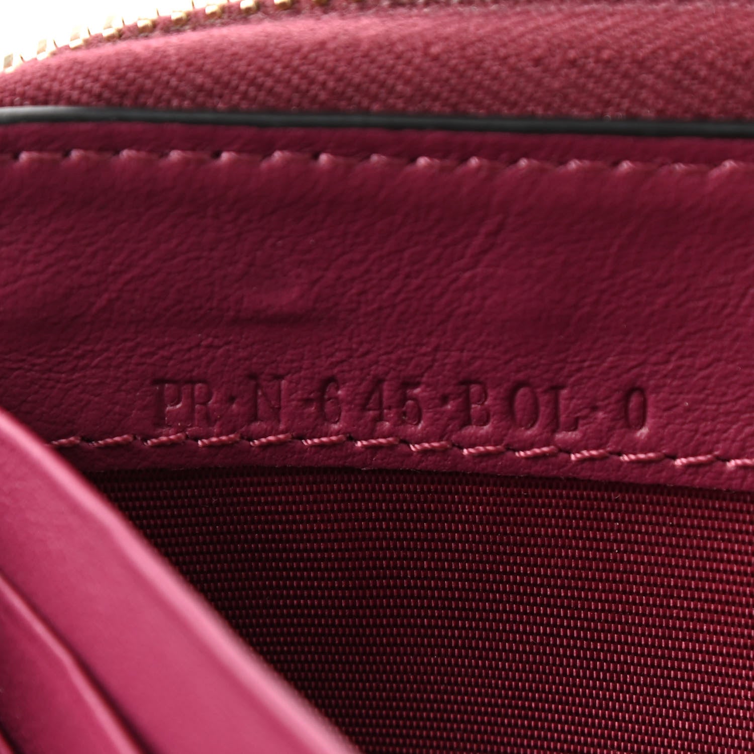 Valentino Garavani Calfskin Rockstud Zip Around Wallet Deep Cyclamin 7 of 9