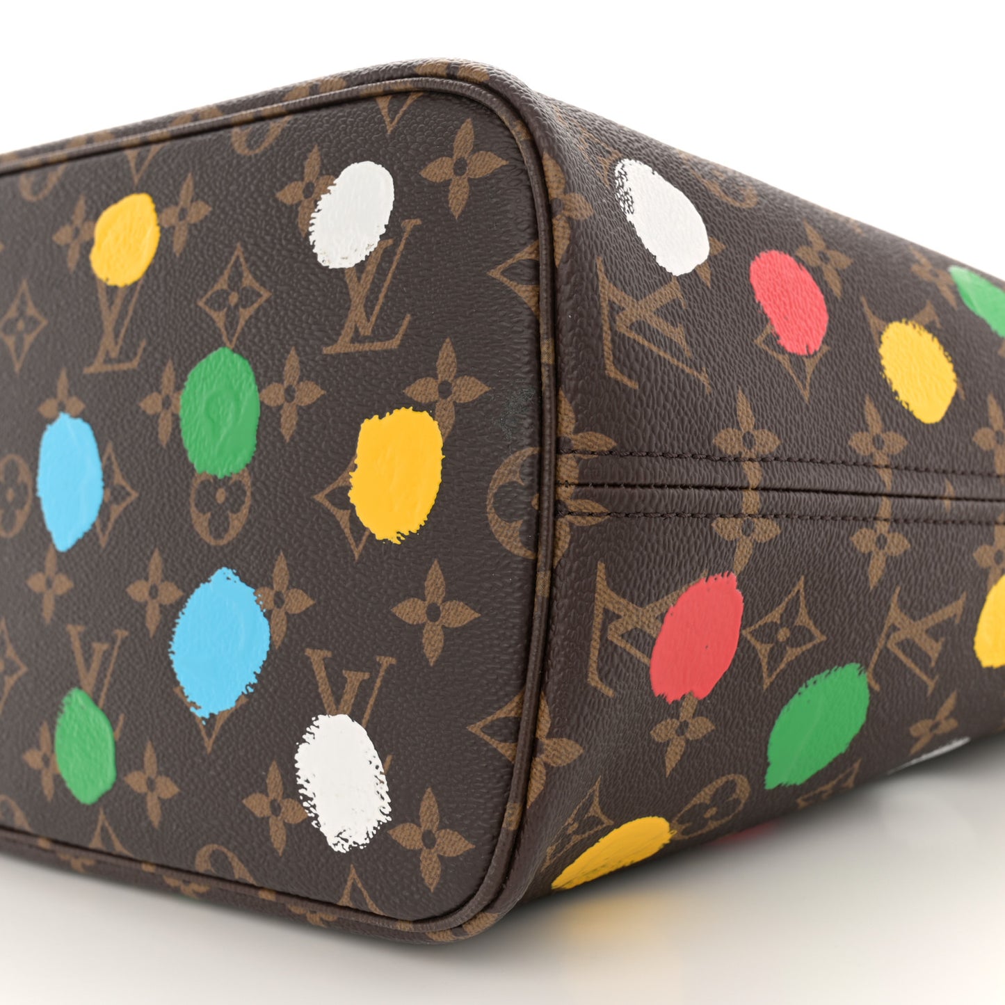 LV X YK Monogram Dots Neverfull MM