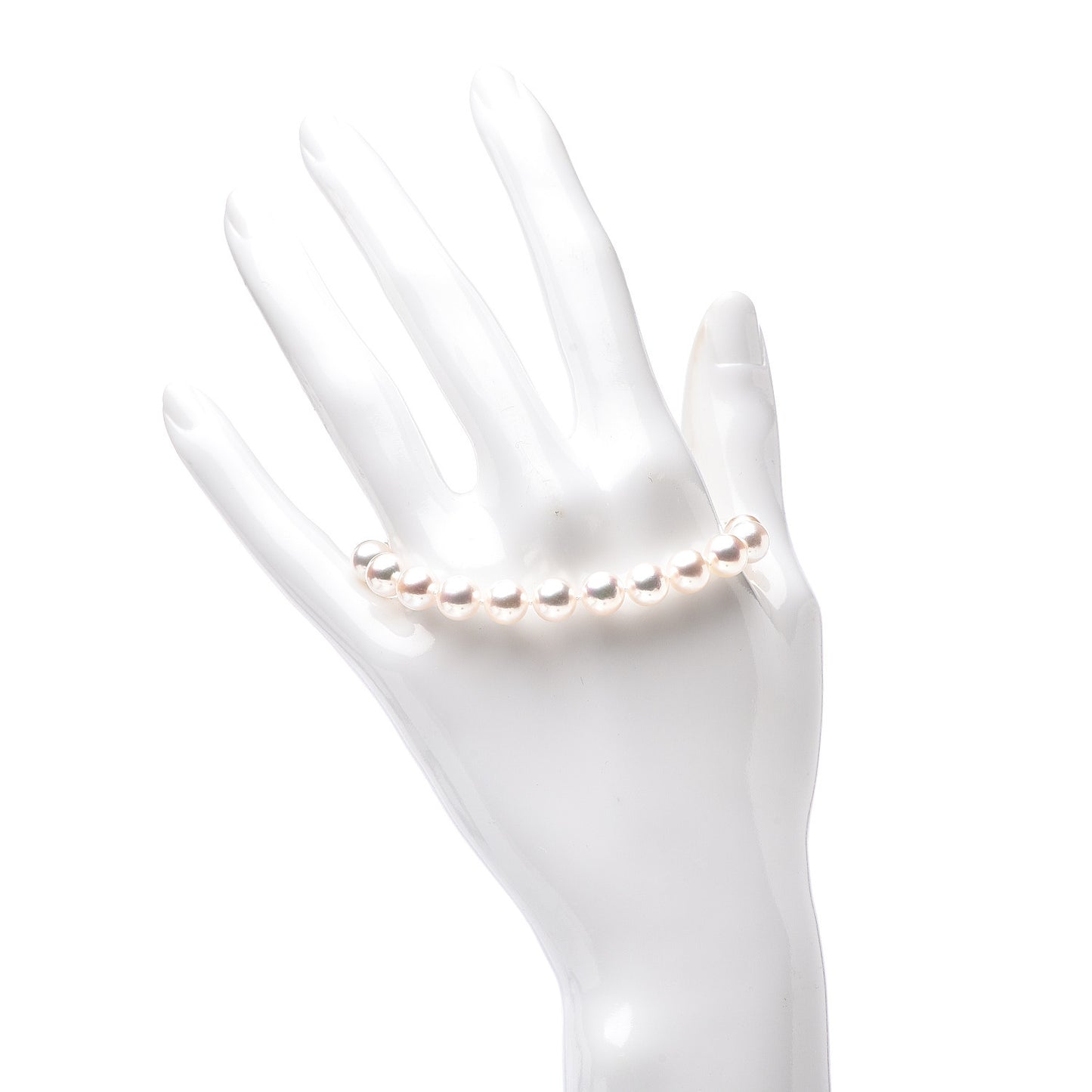 18K White Gold Akoya Pearl 7-7.5mm Signature Bracelet