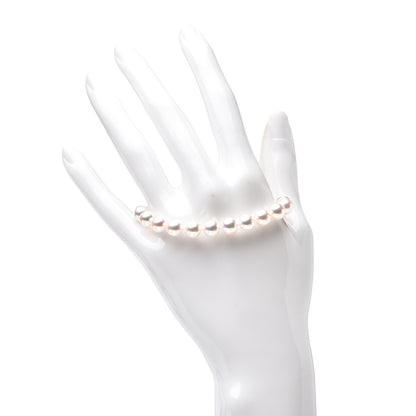 Tiffany 18K White Gold Akoya Pearl 7-7.5mm Signature Bracelet 2 of 4