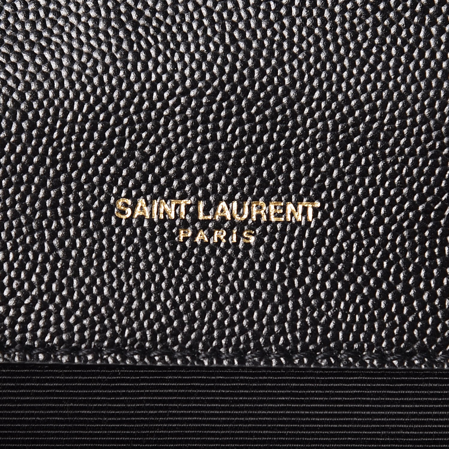 Saint Laurent Grain De Poudre Matelasse Chevron Medium Monogram Satchel Black 9 of 11