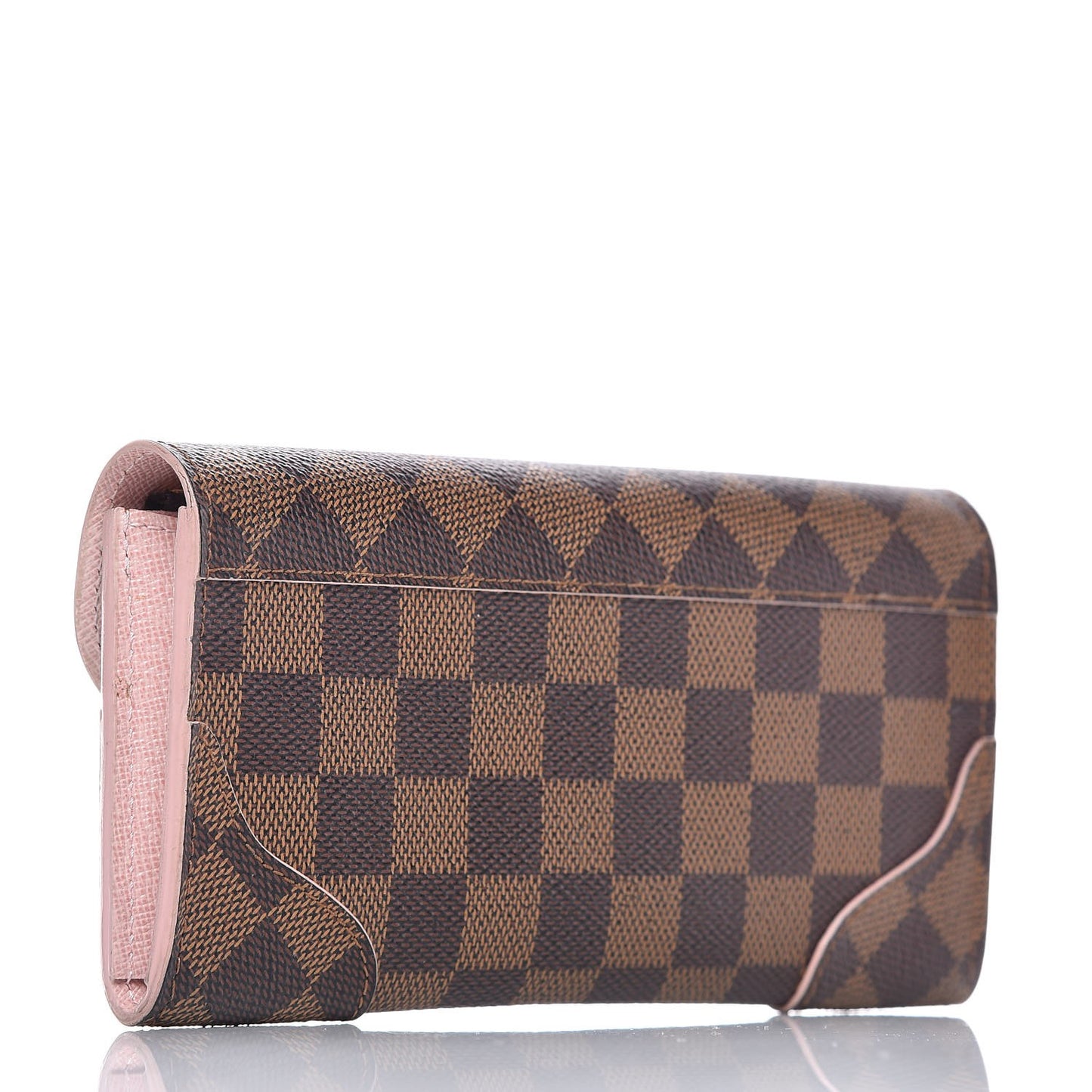 Damier Ebene Caissa Wallet Rose Ballerine