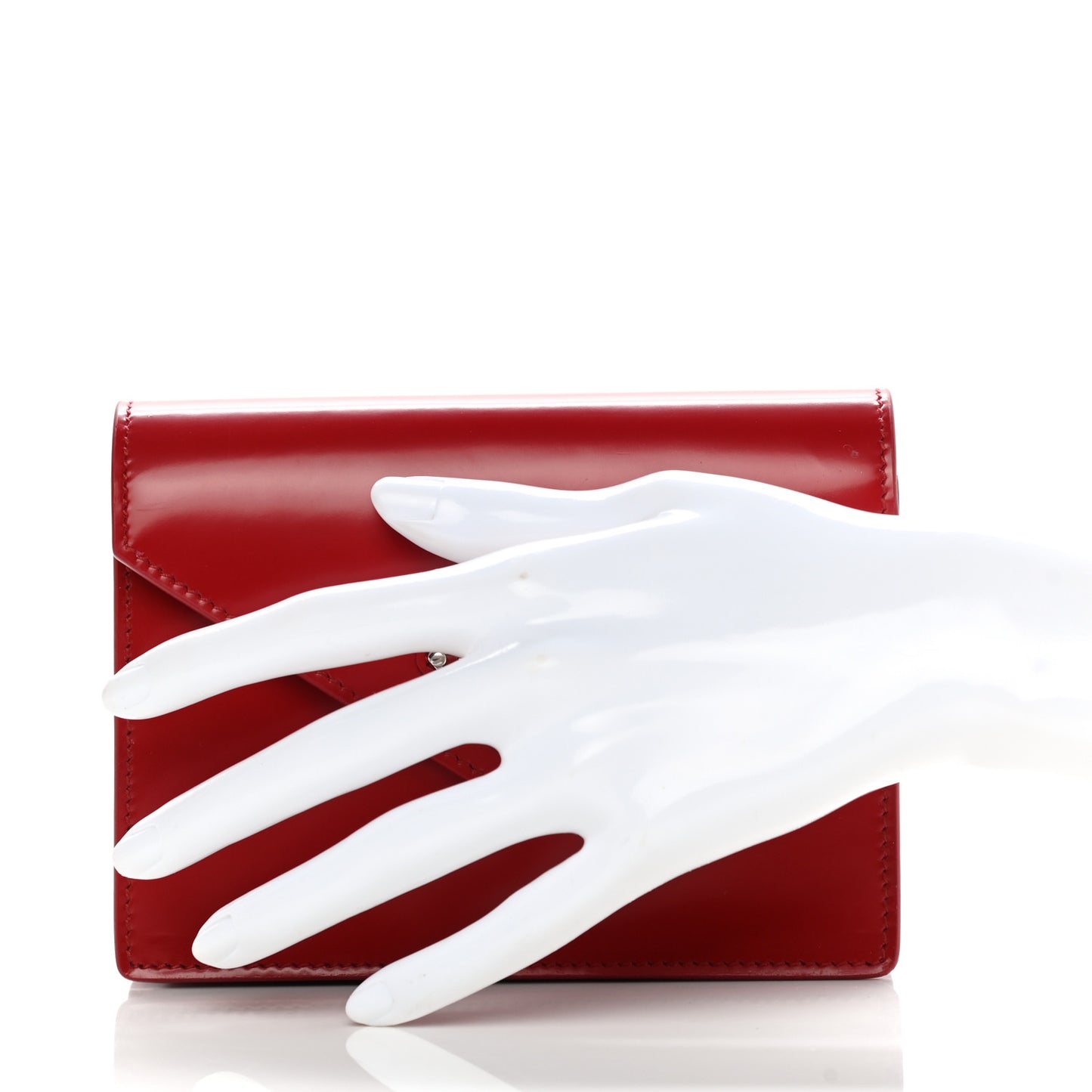 Spazzolato Playing With Cards Case Scarlatto