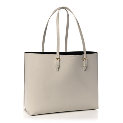Saint Laurent Grained Calfskin Large Shopping Tote Vintage Black 3 of 11
