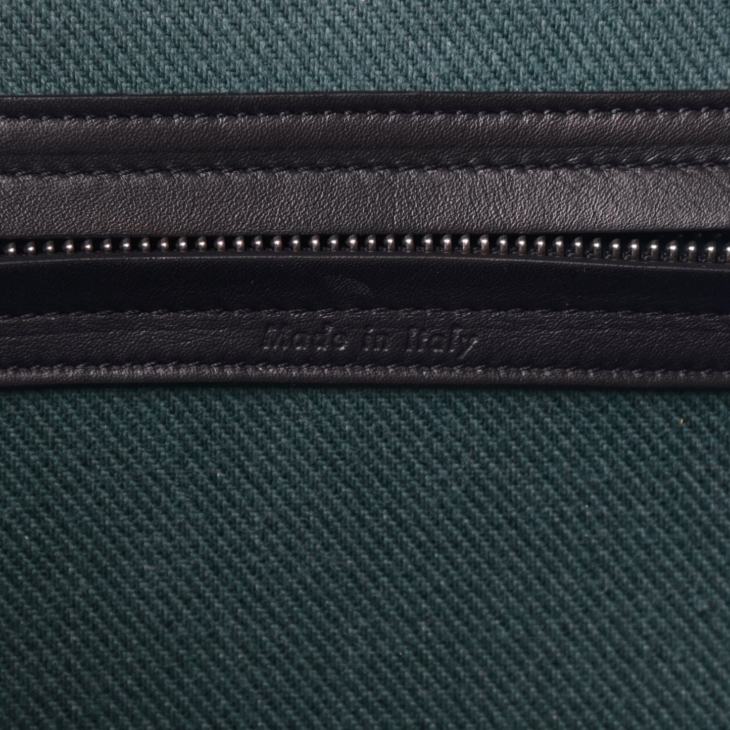 Cotton Canvas Striped Medium Phantom Luggage White Green