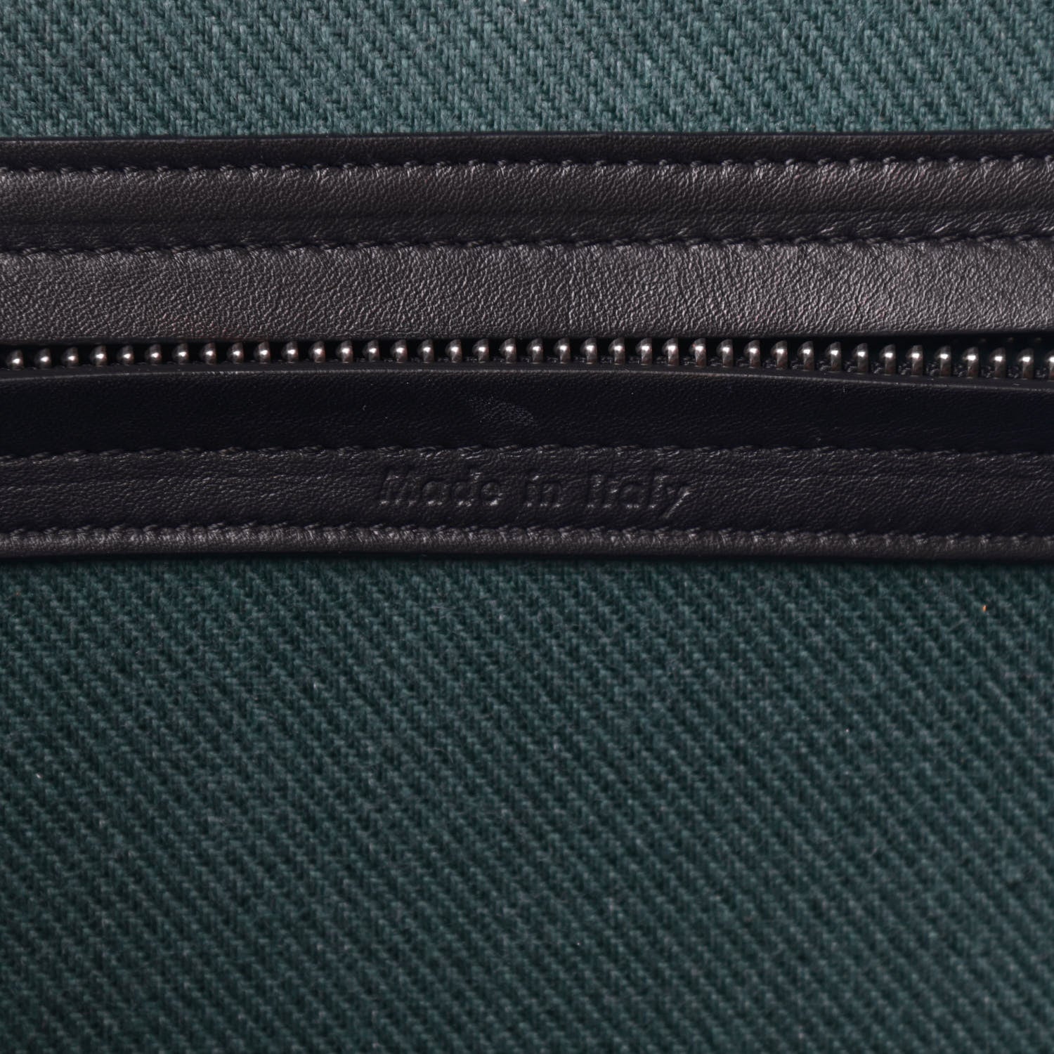 Celine Cotton Canvas Striped Medium Phantom Luggage White Green 6 of 8