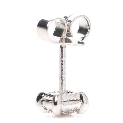 David Yurman 18K White Gold Diamond 5mm Chatelaine Stud Earrings 5 of 6