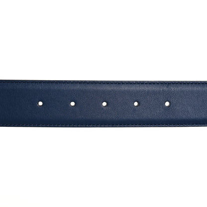 Gucci Moon Calfskin Interlocking G 37mm Belt 90 36 Cobalt Blue 3 of 6
