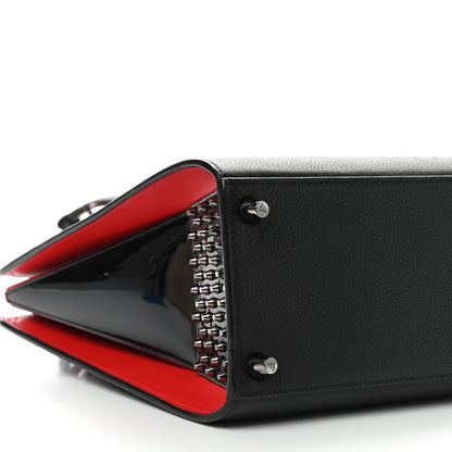 Christian Louboutin Calfskin Empire Patent Studded Medium Paloma Black 5 of 7