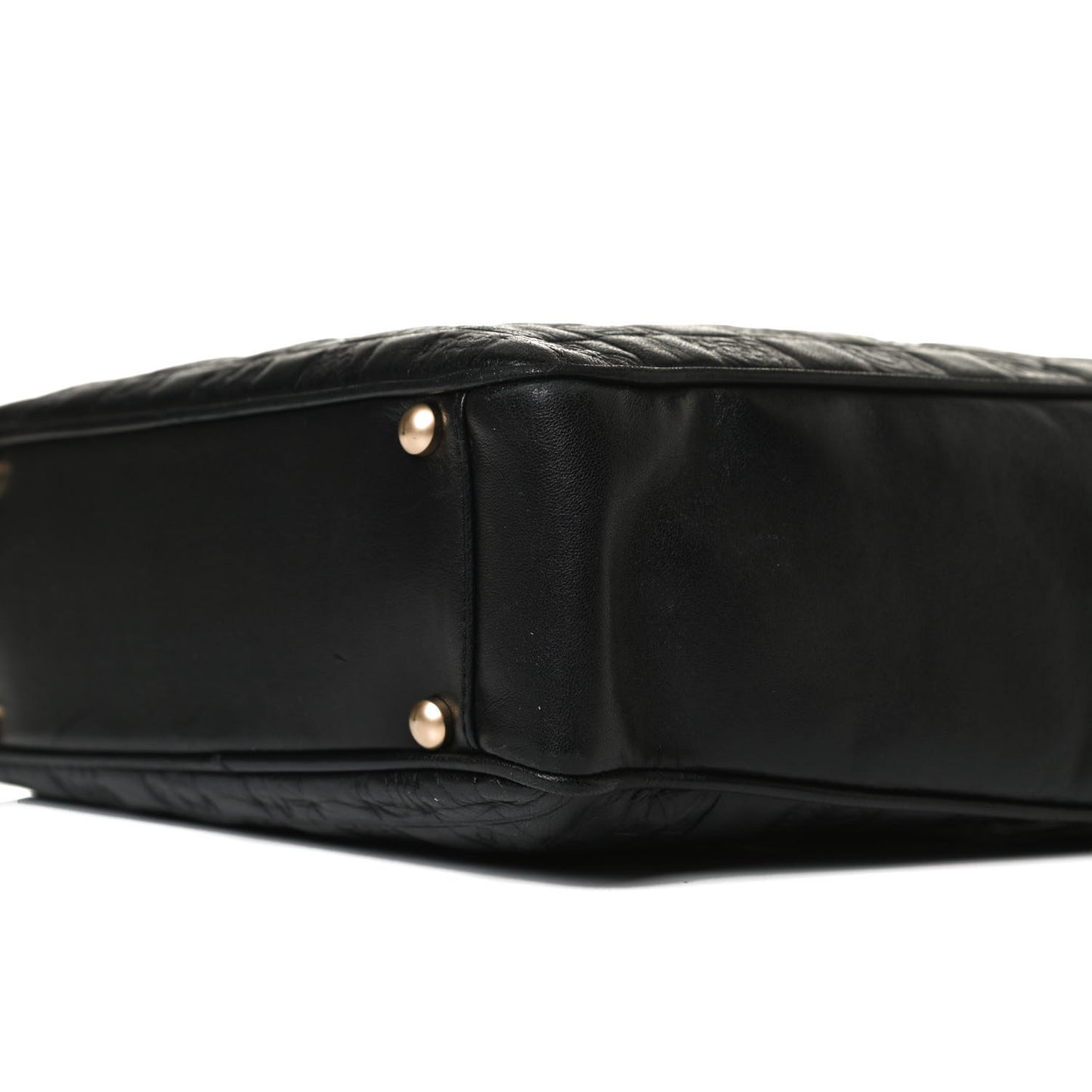 Lambskin Precious Symbols Shopping Tote Black