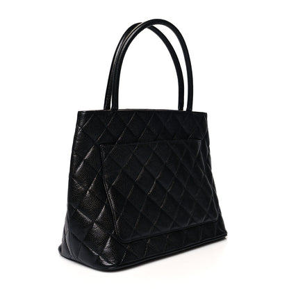 Chanel Caviar Quilted Medallion Tote Black 3 of 11