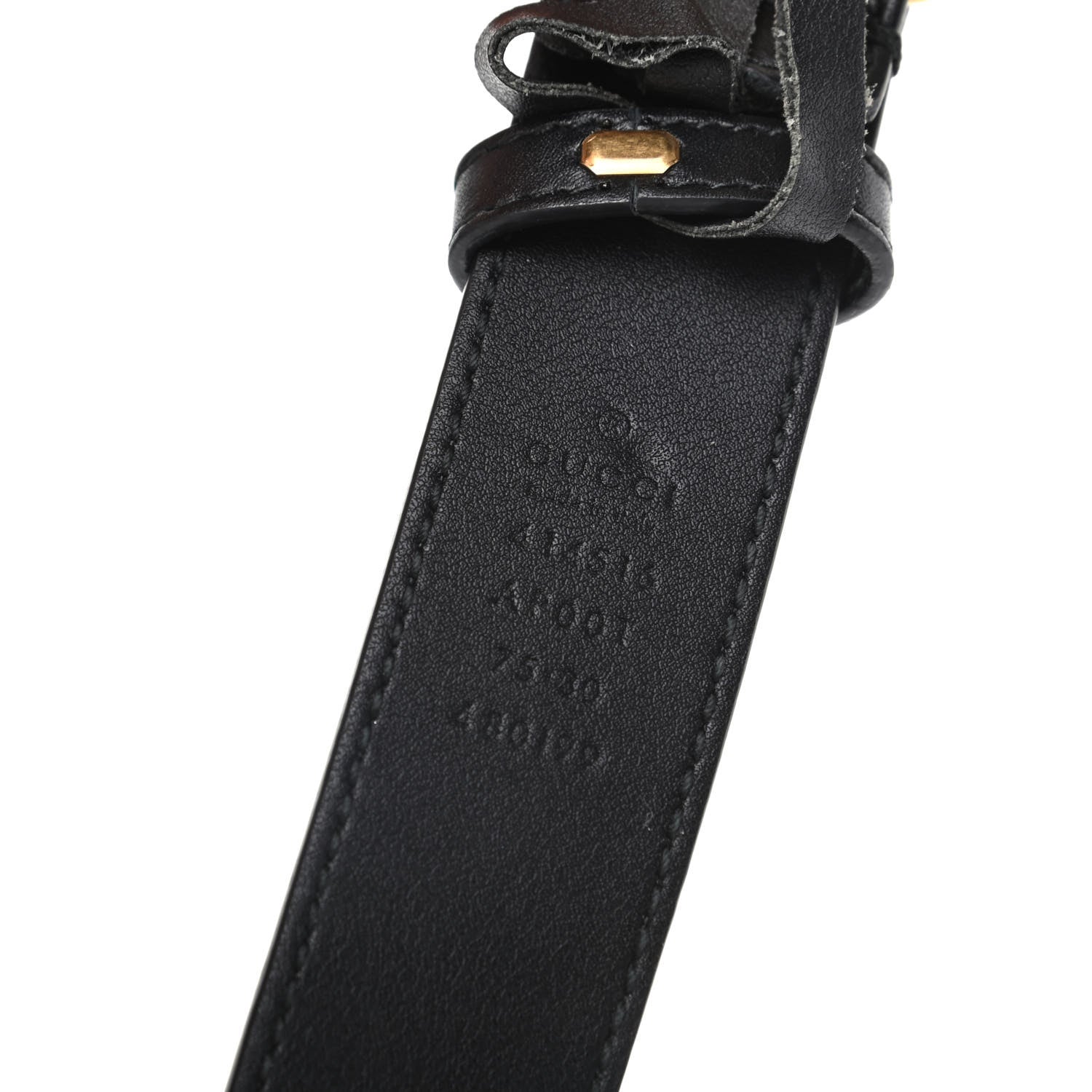 Gucci Calfskin Double G 30mm Belt 75 30 Black 3 of 5