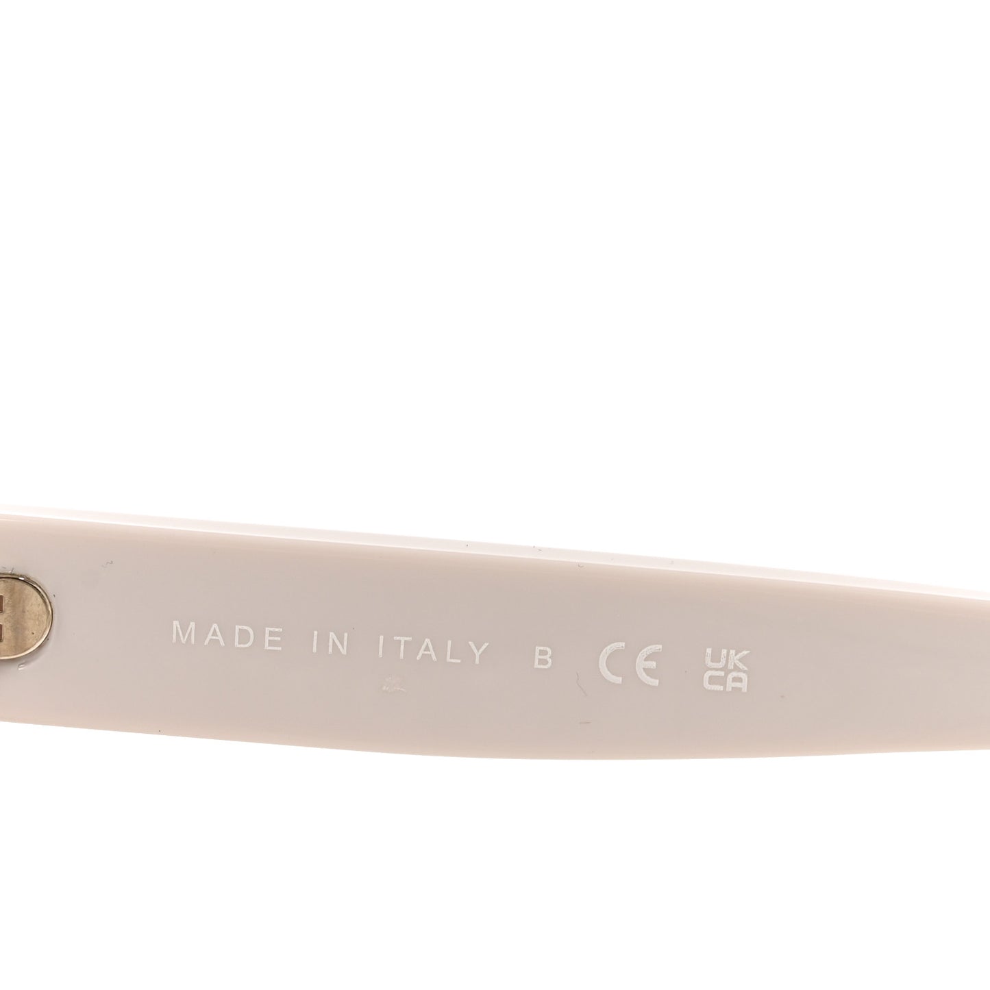 Acetate Chain Square Sunglasses 5487-A Beige