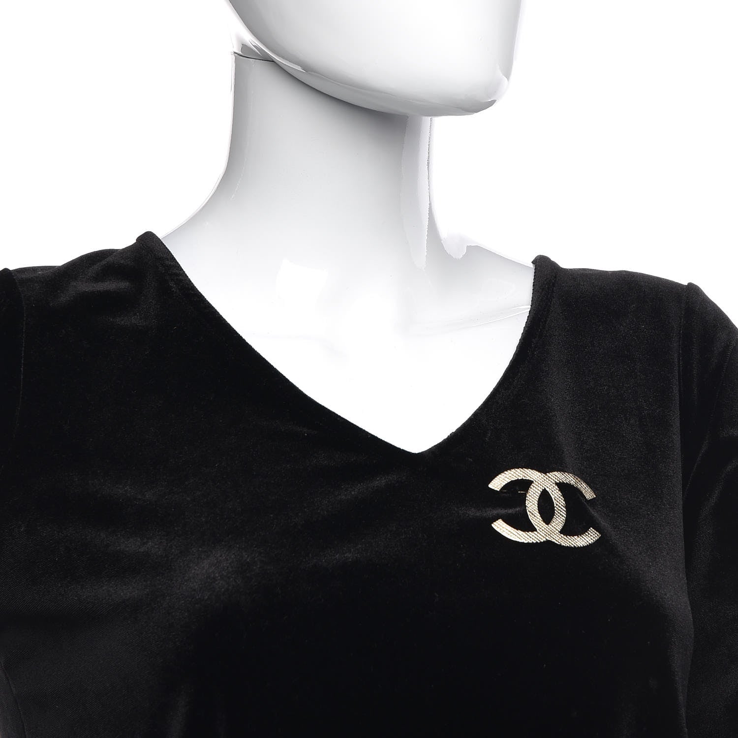 Chanel Metal Quilted CC Brooch Light Gold 2 of 6