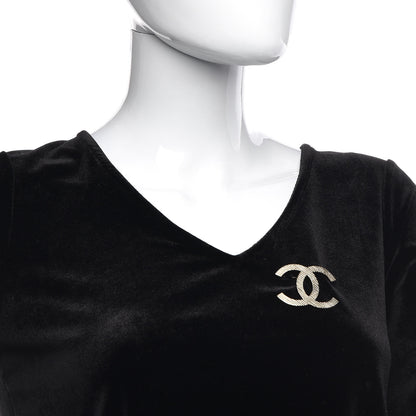 Chanel Metal Quilted CC Brooch Light Gold 2 of 6