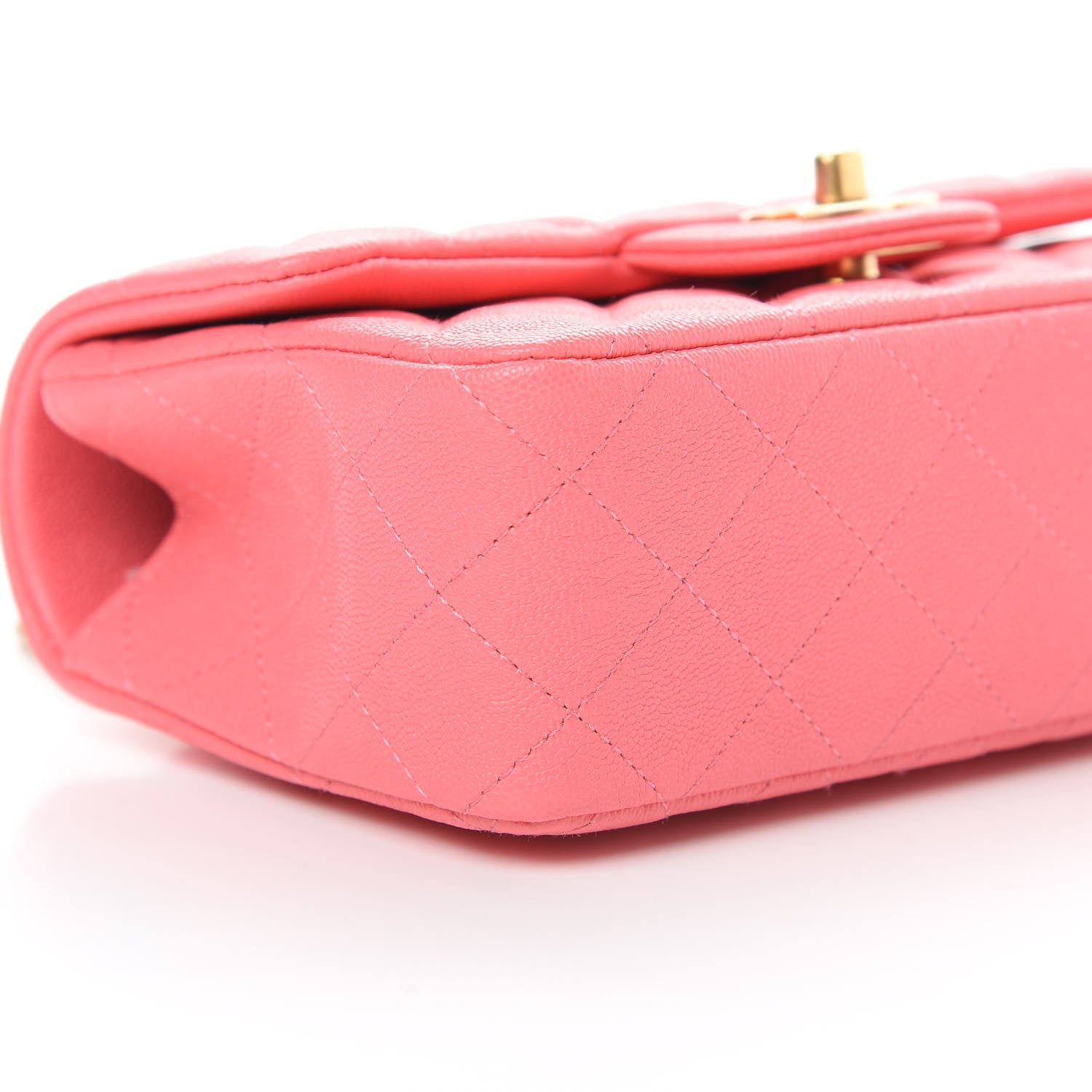 Chanel Caviar Quilted Mini Top Handle Rectangular Flap Pink 9 of 12