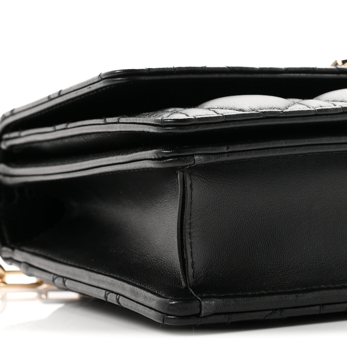 Lambskin Cannage My Dior Top Handle Bag Black