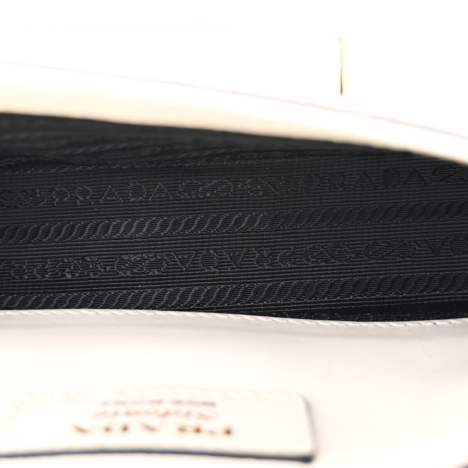 Prada Saffiano Lux Sidonie Small Chain Crossbody Bag White 5 of 10