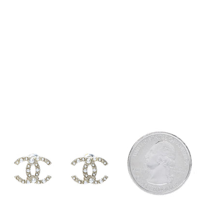 Chanel Pearl CC Earrings Light Gold 2 of 5